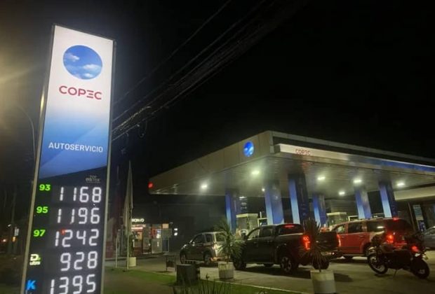 Chile incremento de combustibles