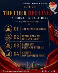 china líneas rojas en las relaciones china eeuu