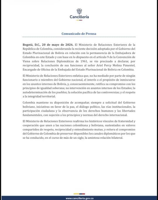 cancillería Colombia