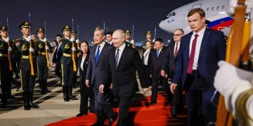 putin rusia llega a China