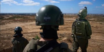 israel soldados en línea amarilla en Gaza mayo 2026