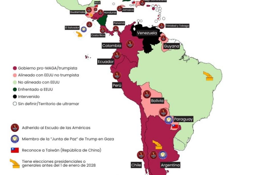 corredor trumpista en America latina, elaboración eduardo garcía
