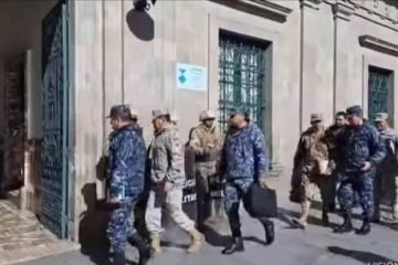 ffaaa en palacio ejecutirvo Bolivia 8 junio 2026