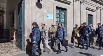 ffaaa en palacio ejecutirvo Bolivia 8 junio 2026