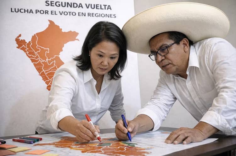 perú keiko fujimori y sanchez balotaje