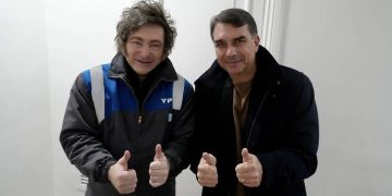 milei y Flavio bolsonaro junio 2026