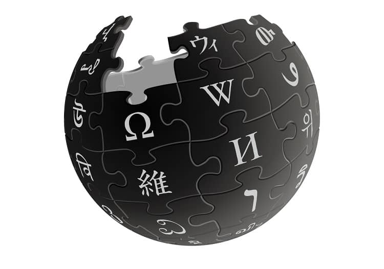 wikipedia logo inverso