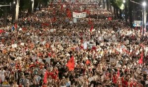 albania protestas contra ivanka trump y kushner