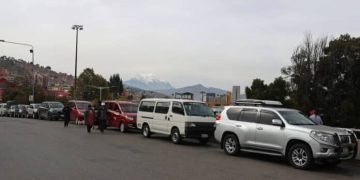 filas combustible la paz bolivia