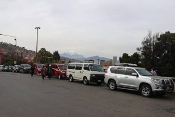 filas combustible la paz bolivia
