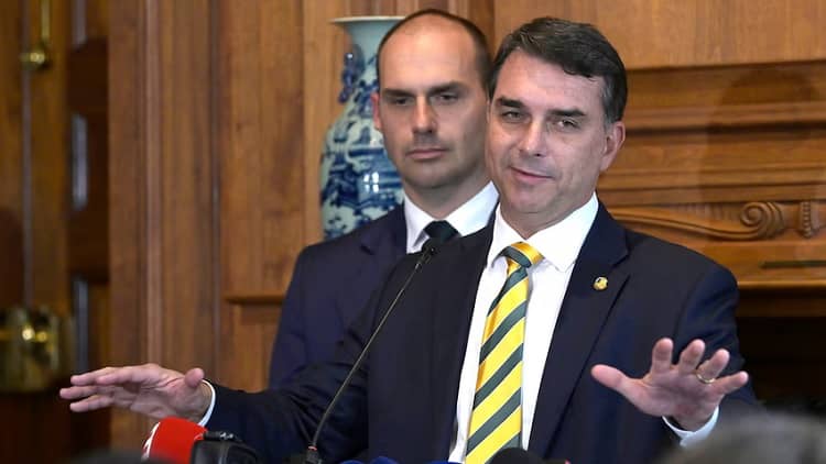 flavio bolsonaro en EEUU