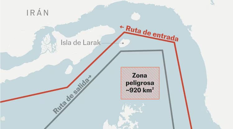 irán vias de tránsito en ormuz