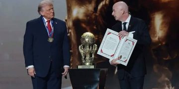 Trump recibió el primer premio FIFA de la Paz 2025