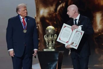 Trump recibió el primer premio FIFA de la Paz 2025