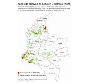 colombia zonas de cultivo de coca 2024