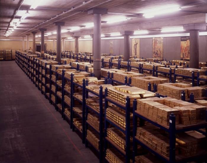 banco de inglaterra reservas de oro