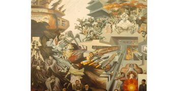 chile, mural Principio y fin con Allende