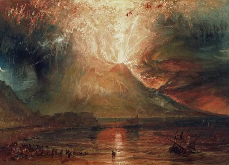 El Vesubio en erupción (1817) – J.M.W. Turner
