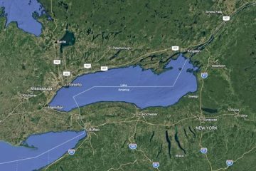 google maps cambia nombre de lago ontario