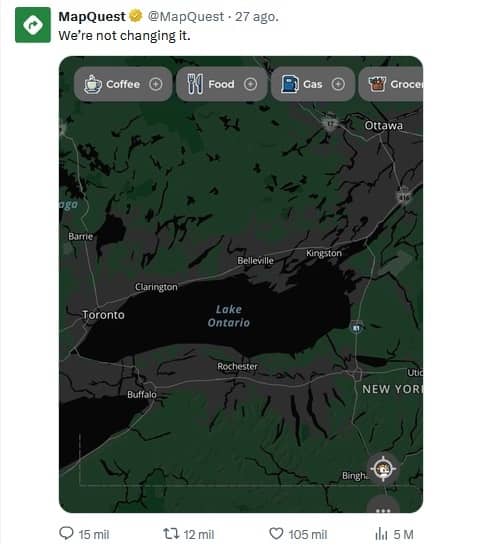 mapquest lago ontario