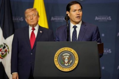 rubio y trump escudo de las américas