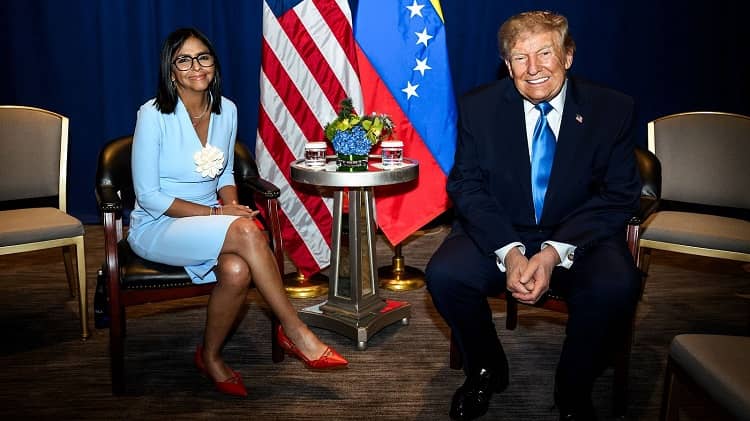 trump y delcy rodriguez