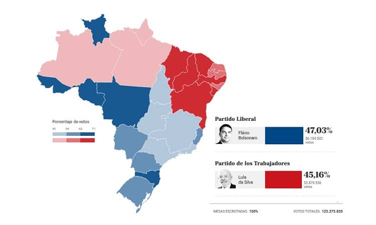 brasil mapa resultados elecciones 2026 oct