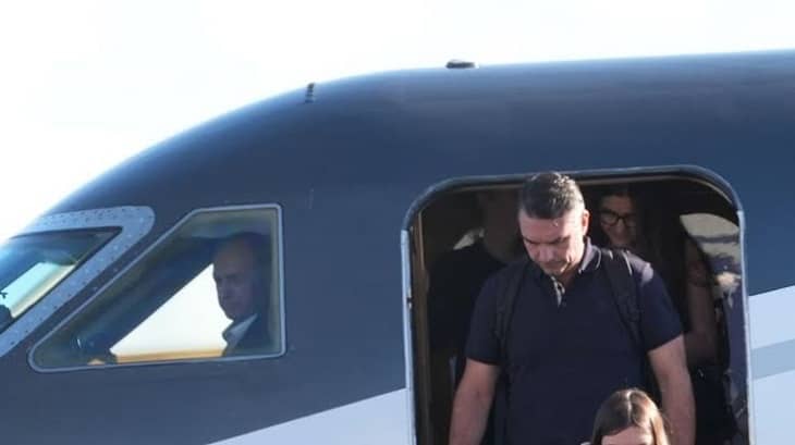 flavio bolsonaro llega a EEUU tras huir de Brasil