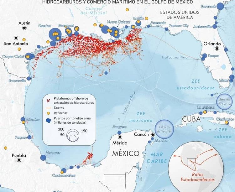 golfo de méxico mapa