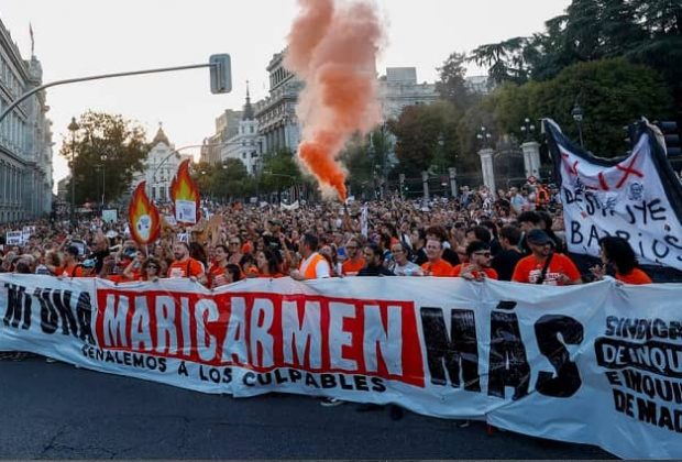 Maricarmen marcha por la vivienda en España