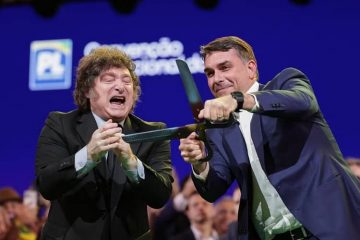 javier milee de Argentina y flavo bolsonaro de Brasil